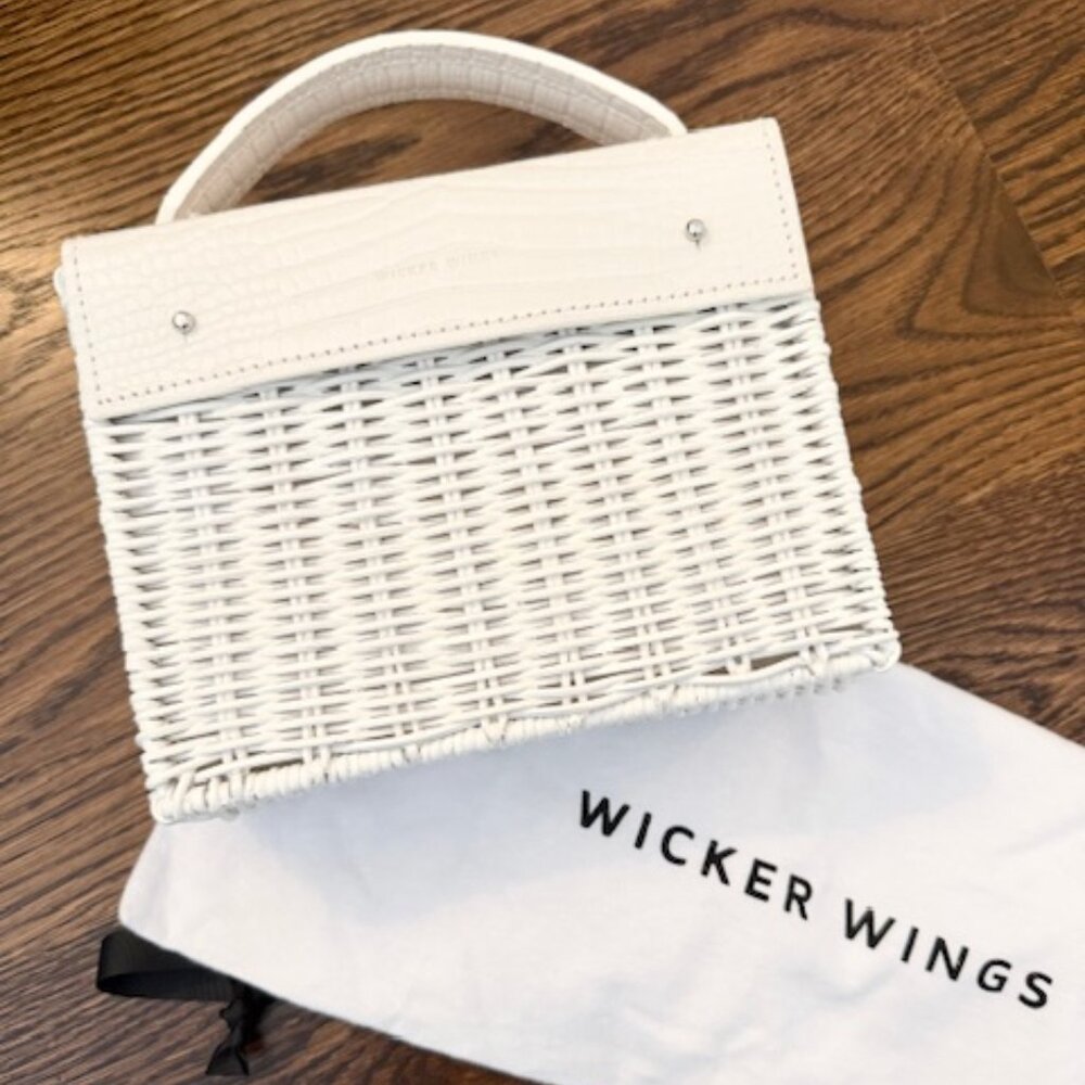 Wicker Wings White Kuai Bag